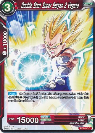 Double Shot Super Saiyan 2 Vegeta BT2-010 C